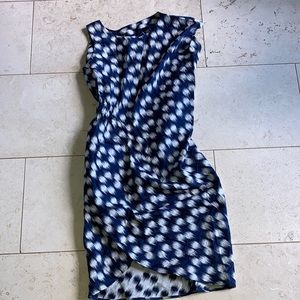 Zero Maria Cornejo ikat dot pattern dress